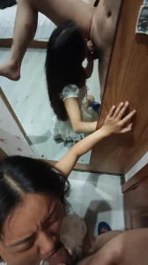 老公住院，人妻穿无缝肉丝来被我口爆